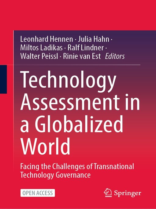 Title details for Technology Assessment in a Globalized World by Leonhard Hennen - Available